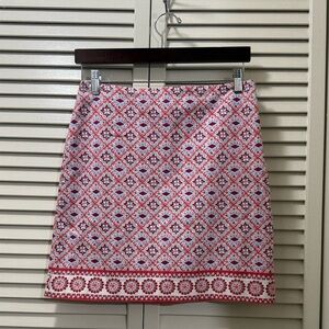 Talbots Lined Pencil Skirt Floral Side Zip